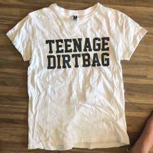 Teenage dirtbag white tee